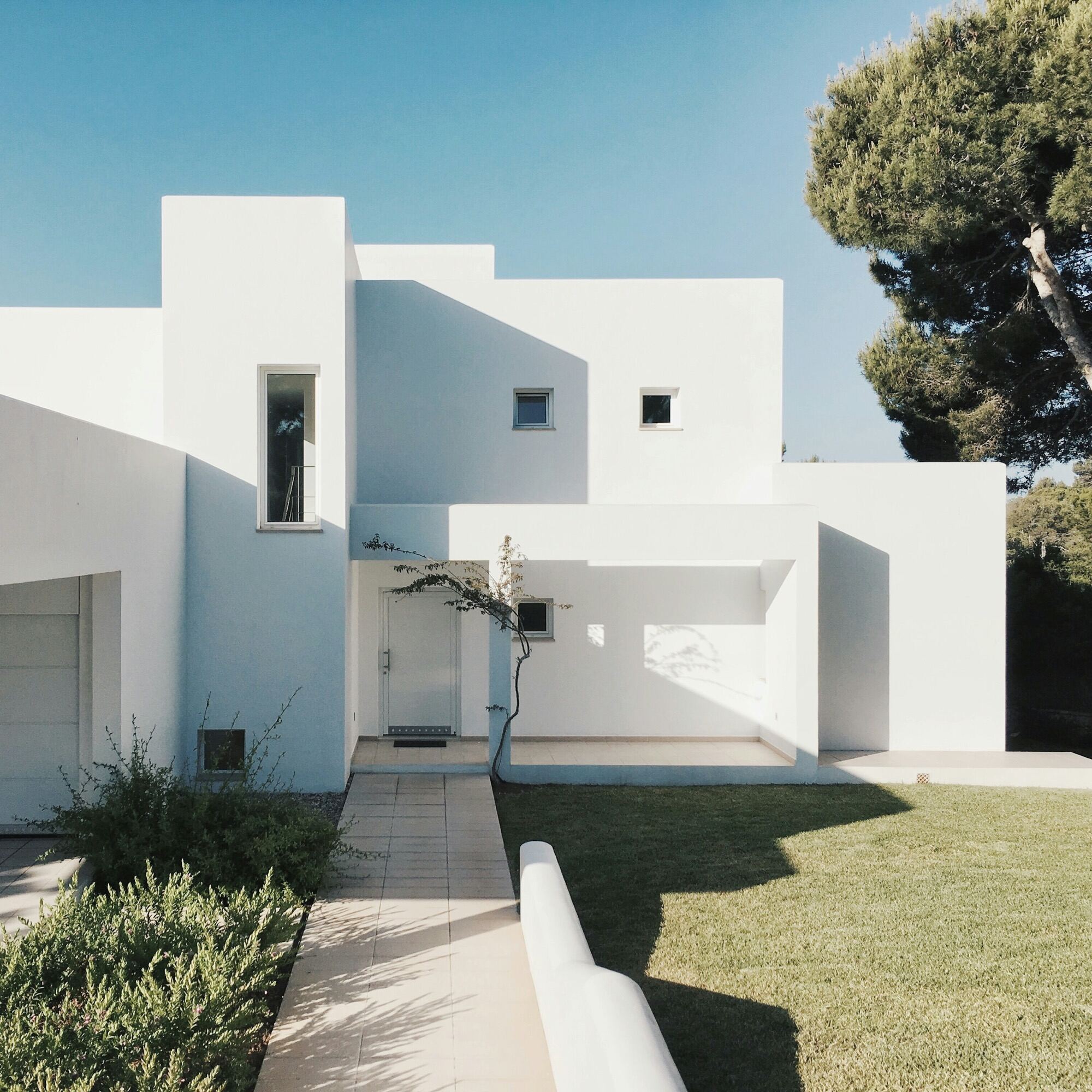 Villa résidentielle moderne, image d'illustration